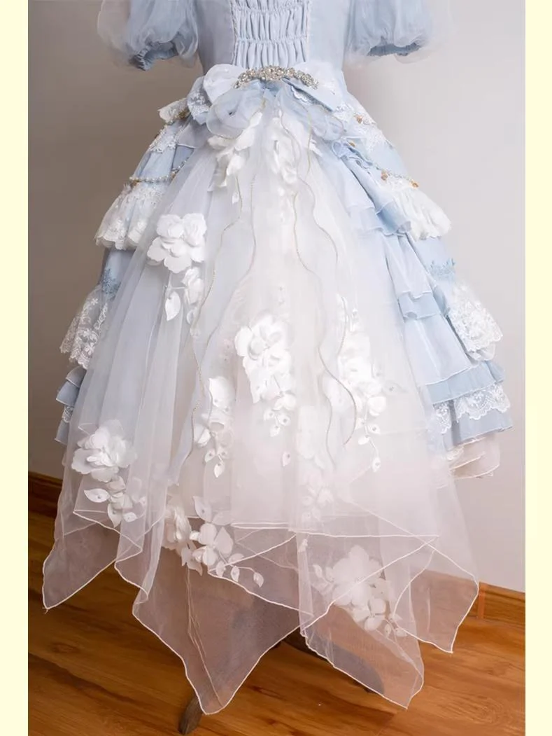 Waltz - Classic Lolita Accessories, Long Mesh Trailing - Image 5