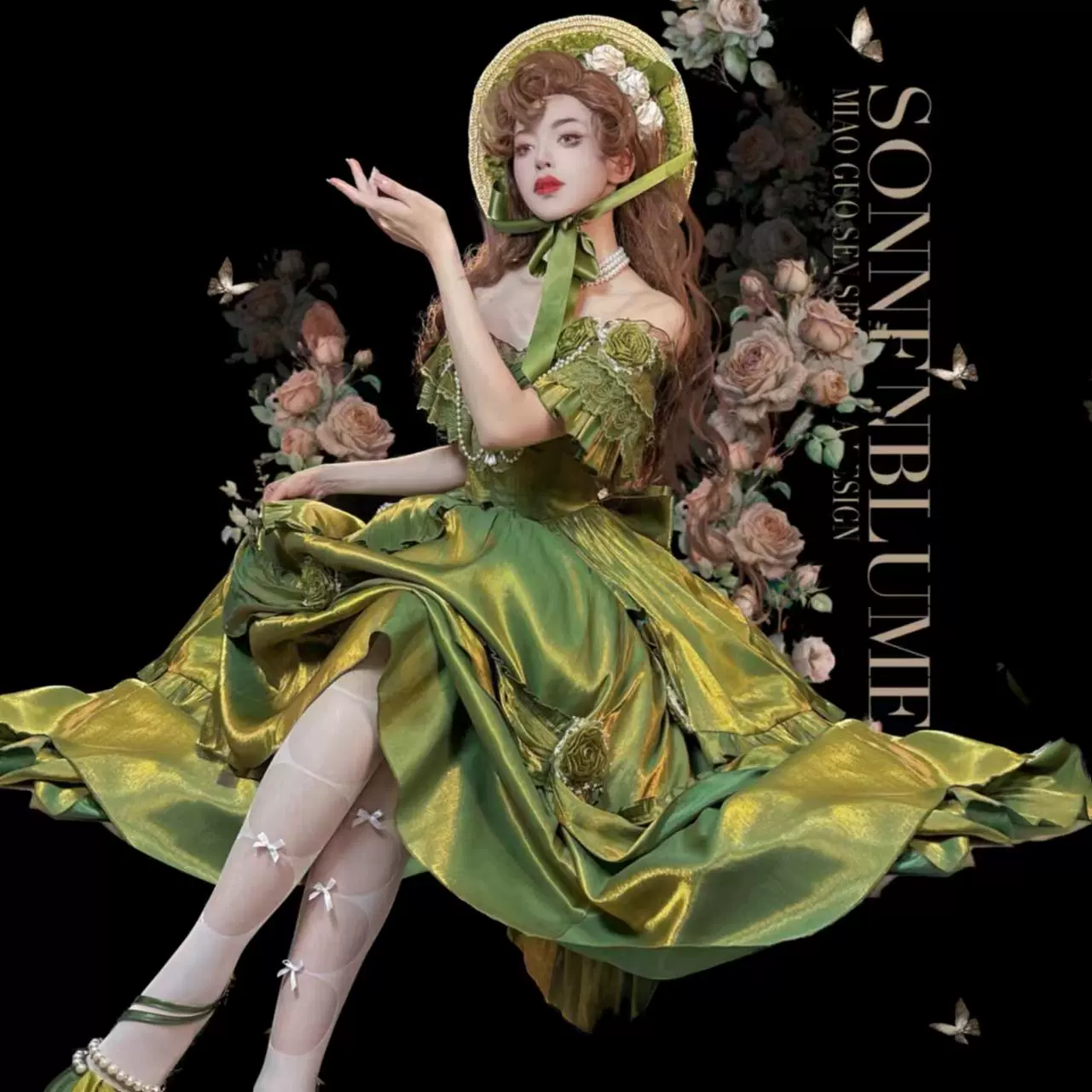 Meowing and fruity - Tana Manor - Classic Lolita Accessories Sleeves Trailing Shawls - Image 11