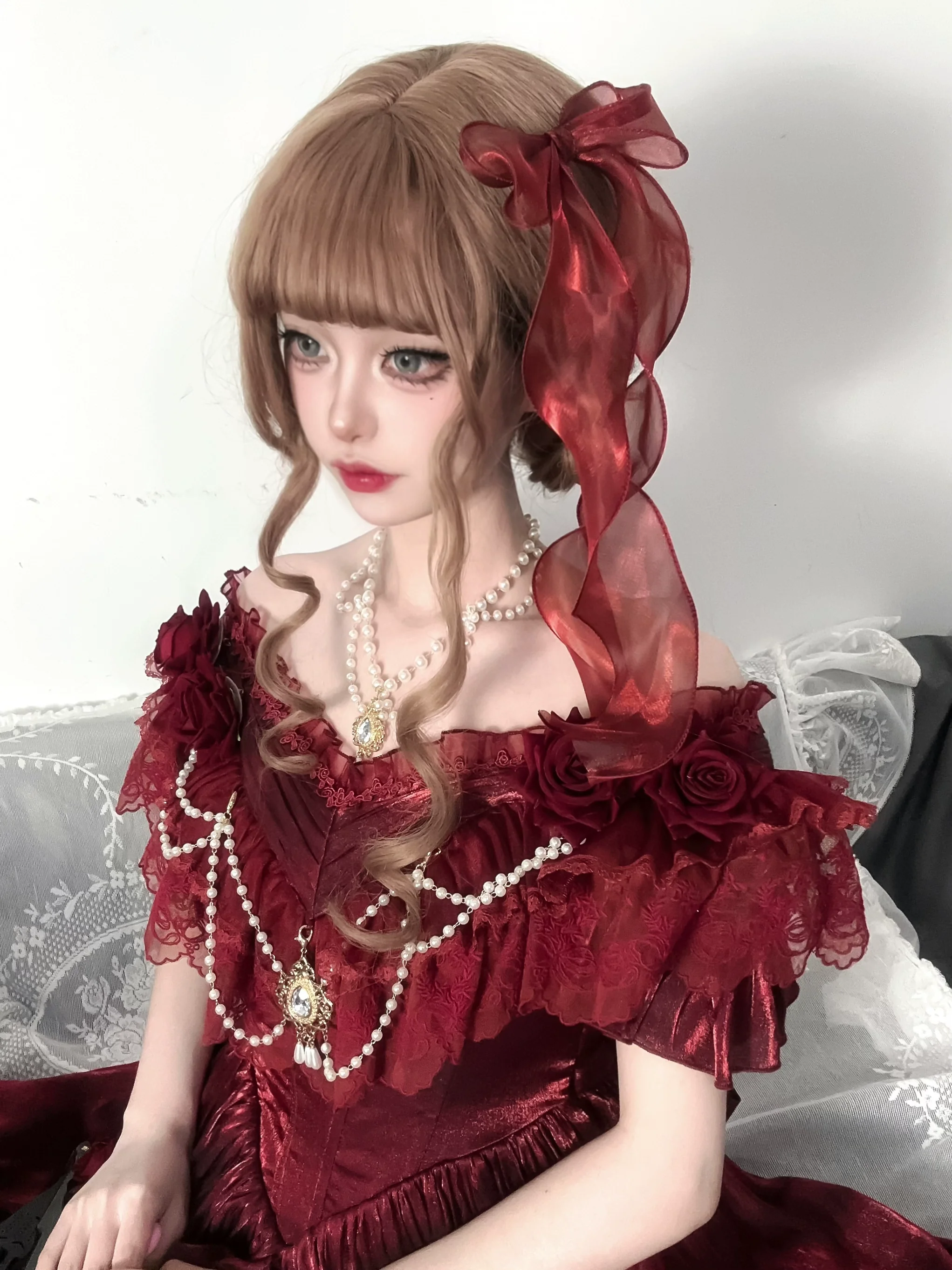 Meowing and fruity - Tana Manor - Classic Lolita Accessories Sleeves Trailing Shawls - Image 16