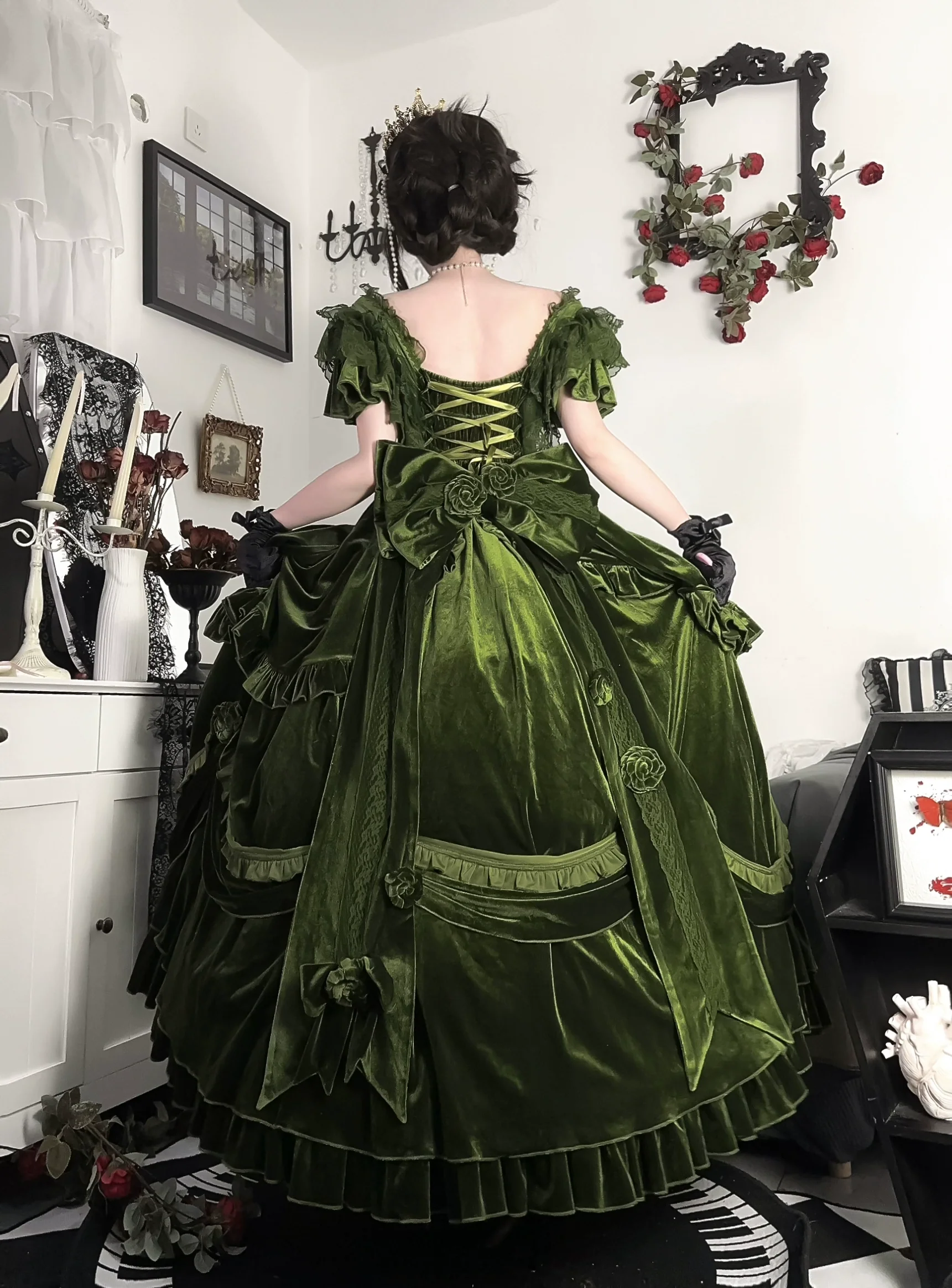 Meowing and fruity - Tana Manor - Classic Lolita Accessories Sleeves Trailing Shawls - Image 3
