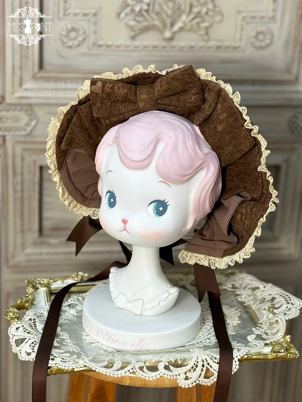 Classical Chocolate - Classic Lolita Accessory Bowler Hat BNT Beret Jabot - Image 10