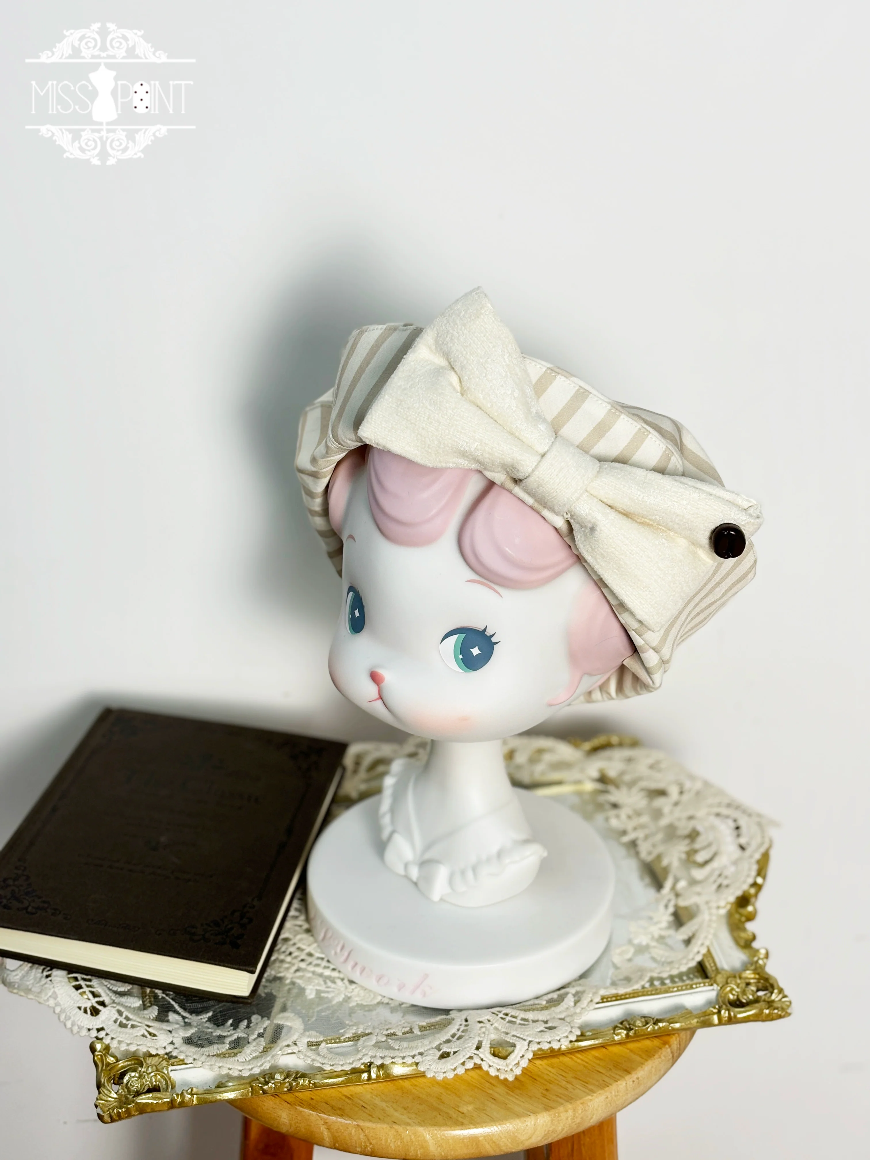 Classical Chocolate - Classic Lolita Accessory Bowler Hat BNT Beret Jabot - Image 16