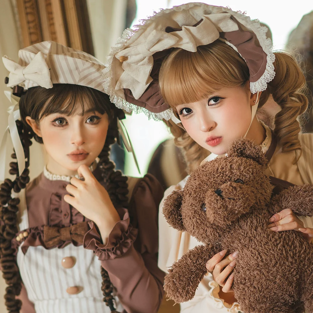 Classical Chocolate - Classic Lolita Accessory Bowler Hat BNT Beret Jabot - Image 3