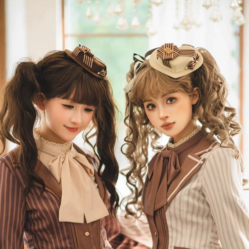 Classical Chocolate - Classic Lolita Accessory Bowler Hat BNT Beret Jabot - Image 4
