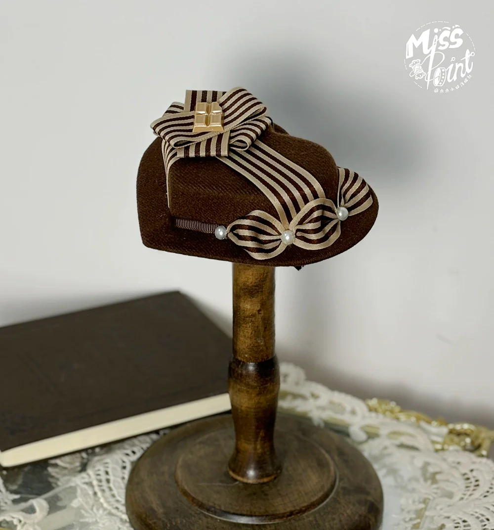 Classical Chocolate - Classic Lolita Accessory Bowler Hat BNT Beret Jabot - Image 7