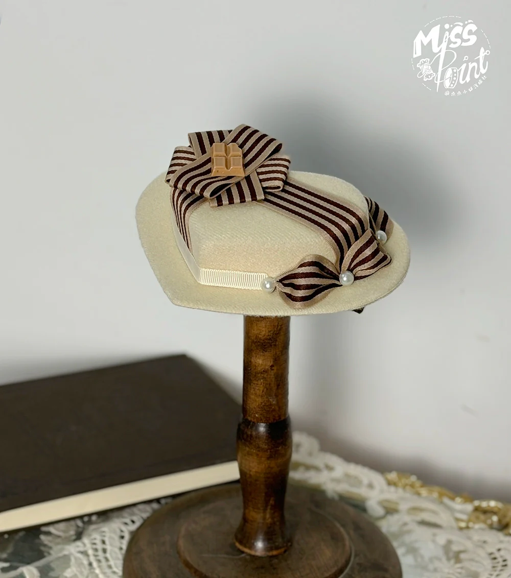 Classical Chocolate - Classic Lolita Accessory Bowler Hat BNT Beret Jabot - Image 8