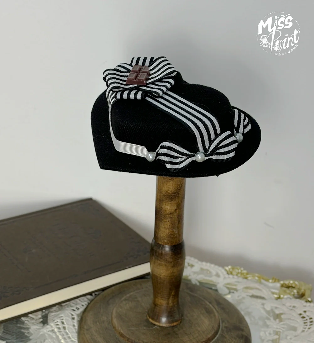 Classical Chocolate - Classic Lolita Accessory Bowler Hat BNT Beret Jabot - Image 9
