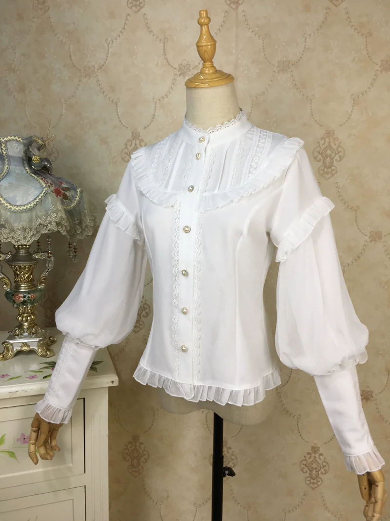 Princess Tailor Lolita - Mutton Sleeves Classic Lolita Thick Blouse - Image 10