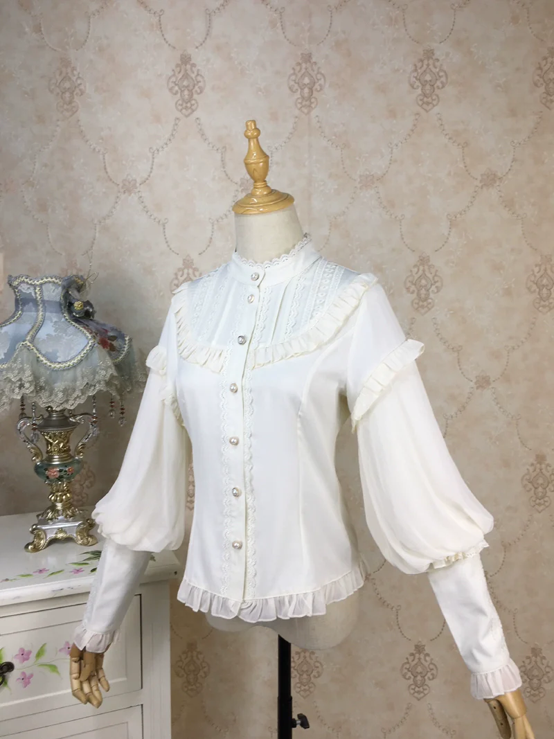 Princess Tailor Lolita - Mutton Sleeves Classic Lolita Thick Blouse - Image 12