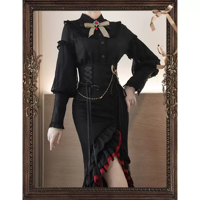Princess Tailor Lolita - Mutton Sleeves Classic Lolita Thick Blouse - Image 4