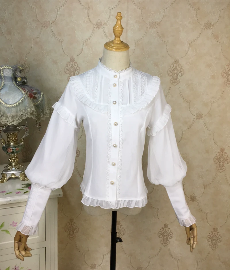 Princess Tailor Lolita - Mutton Sleeves Classic Lolita Thick Blouse - Image 9