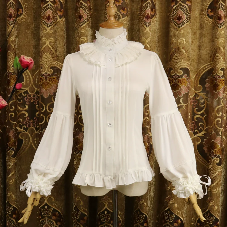 Ever-Changing Enchantress - Classic Lolita Blouse, Tightening Hime Sleeve - Image 25