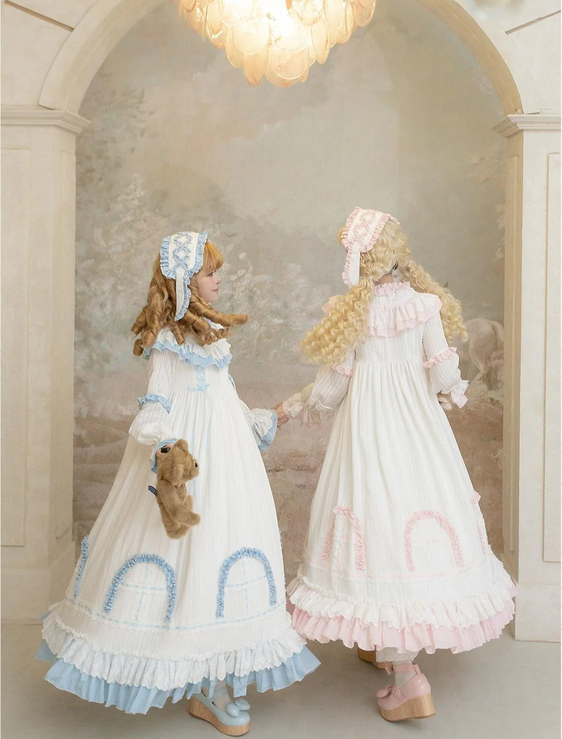Lilian - Classic Lolita Doll-like Dress, Bunny Ear Hairband - Image 11