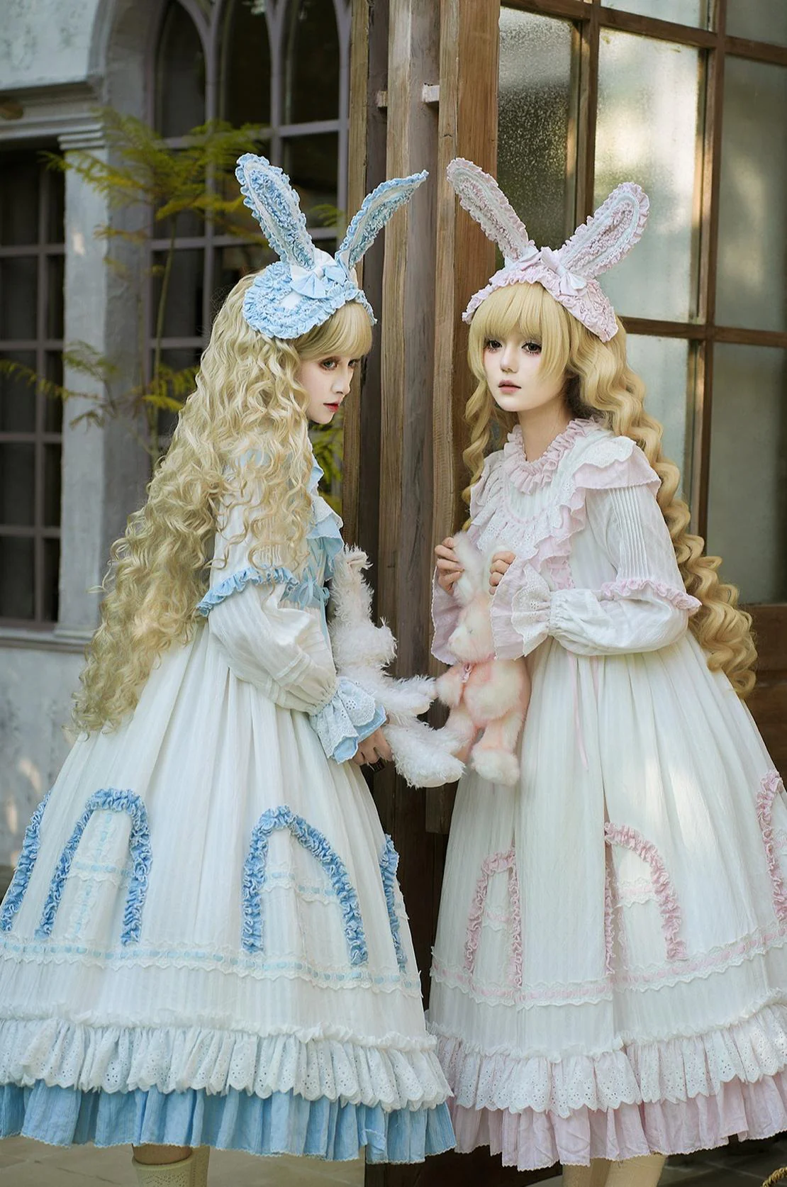 Lilian - Classic Lolita Doll-like Dress, Bunny Ear Hairband - Image 12