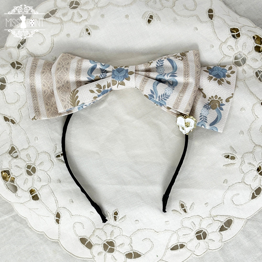 Lilyka Garden - Classic Lolita Headdress and Necklace Brooch Bow Trailing - Image 16