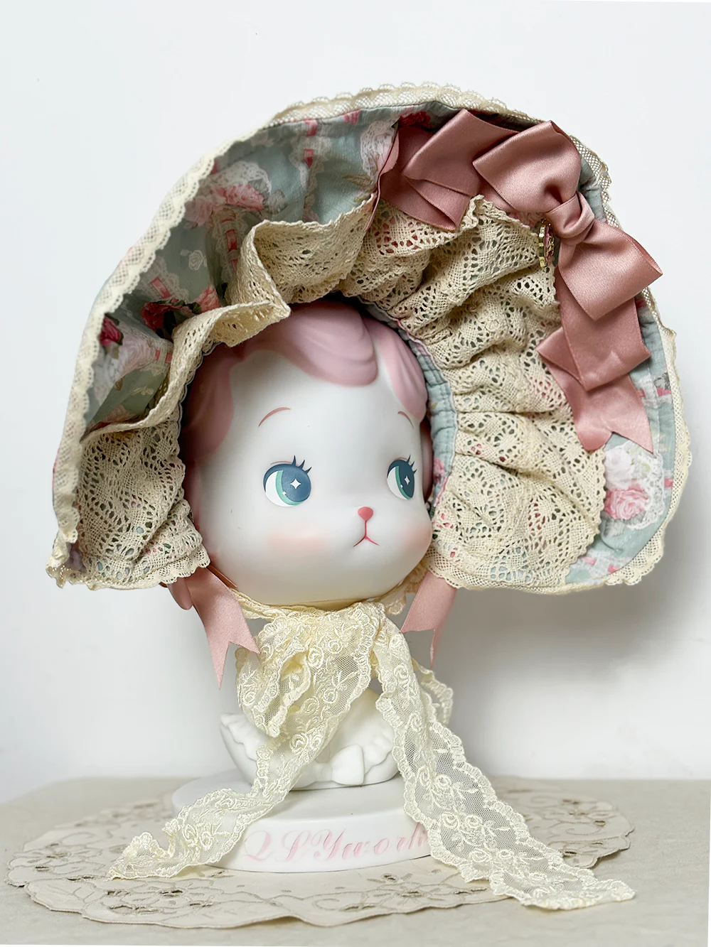 Lilyka Garden - Classic Lolita Headdress and Necklace Brooch Bow Trailing - Image 3