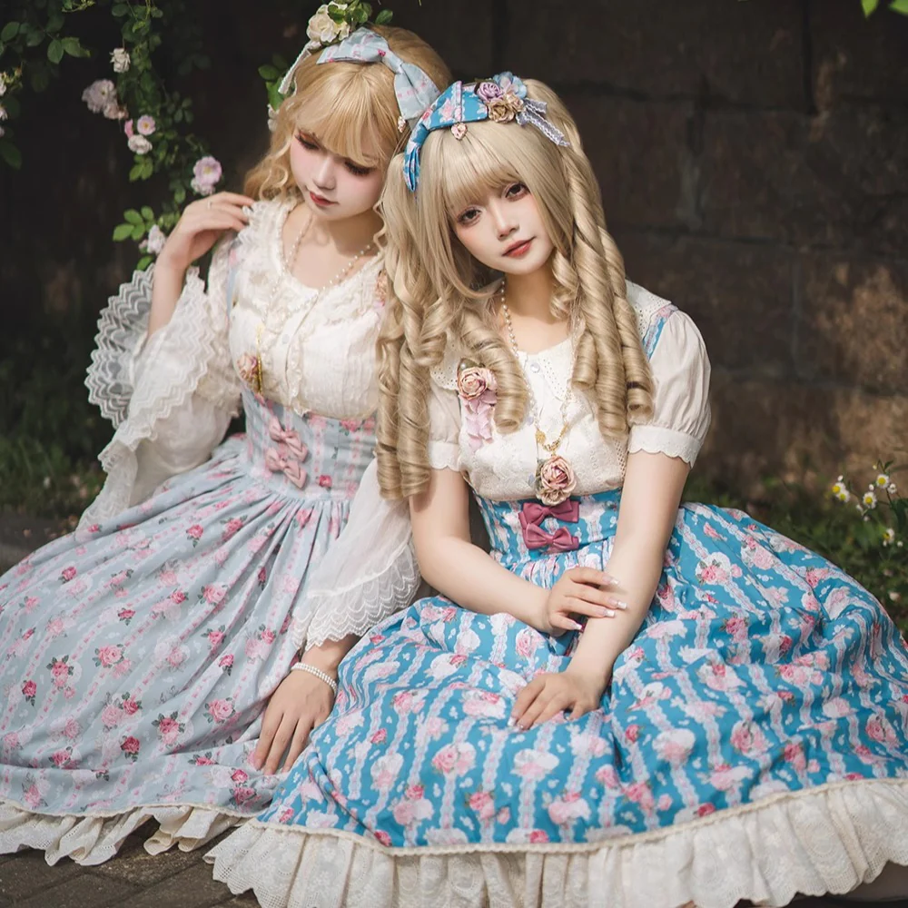 Lilyka Garden - Classic Lolita Headdress and Necklace Brooch Bow Trailing - Image 30