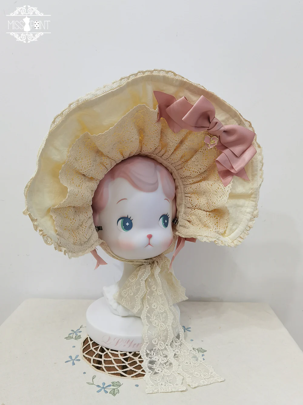 Lilyka Garden - Classic Lolita Headdress and Necklace Brooch Bow Trailing - Image 8