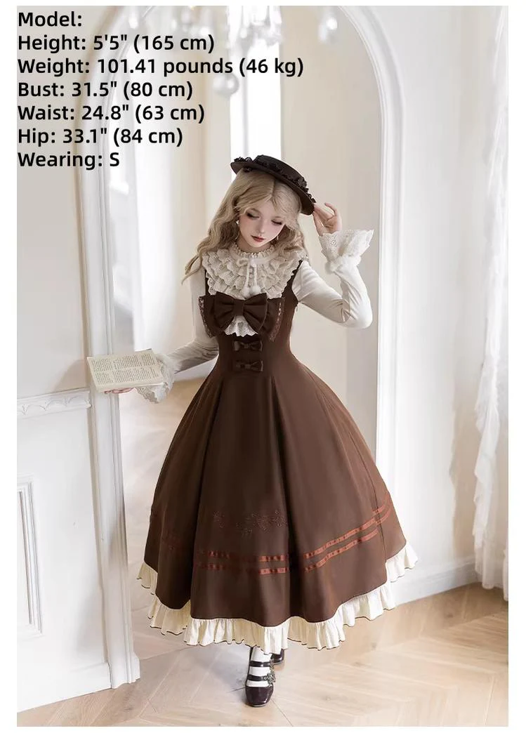 Oak Melody - Classic Lolita JSK, Bust Supporting Dress - Image 14