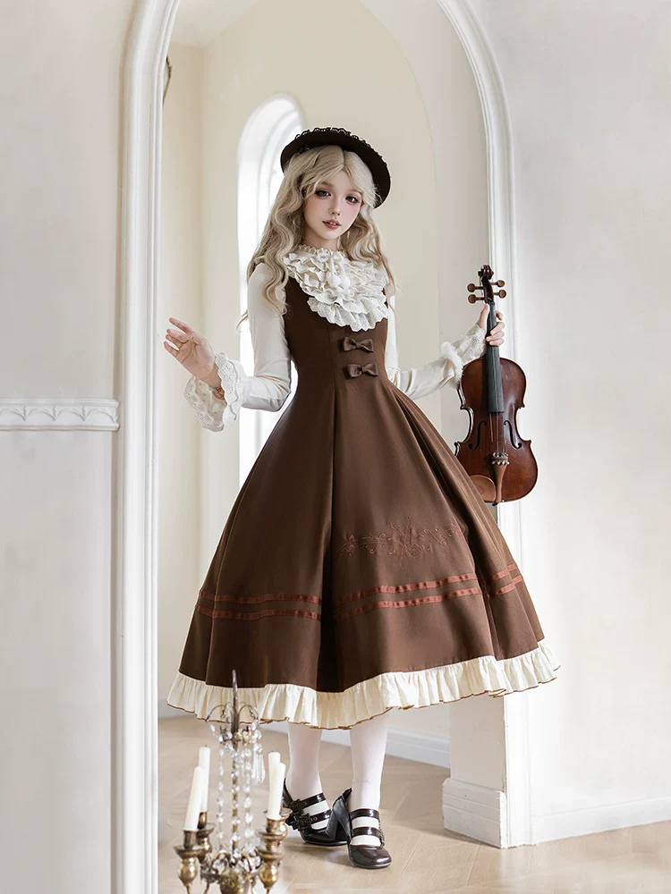 Oak Melody - Classic Lolita JSK, Bust Supporting Dress - Image 15