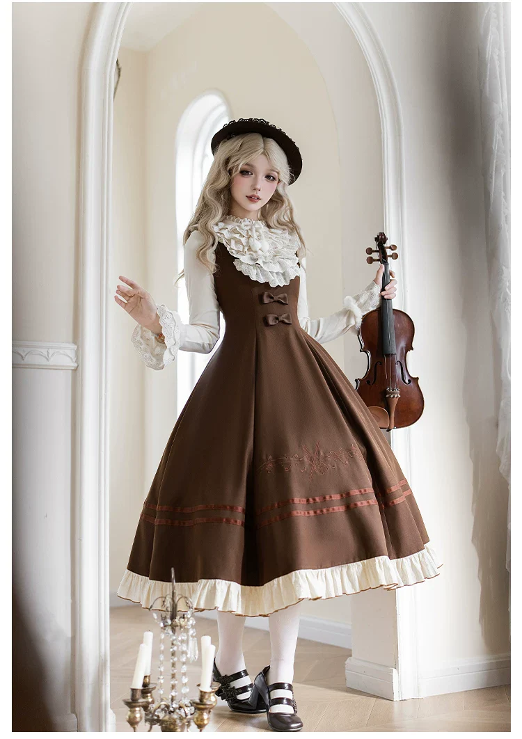 Oak Melody - Classic Lolita JSK, Bust Supporting Dress - Image 17