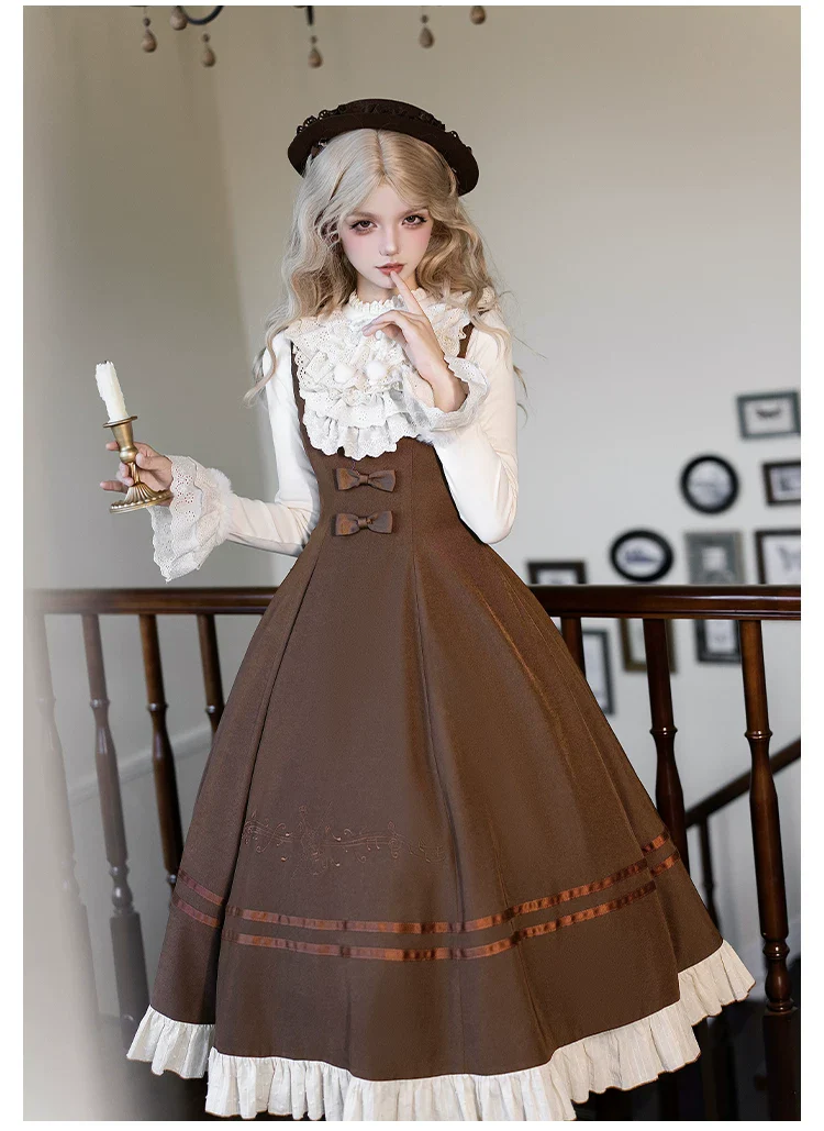 Oak Melody - Classic Lolita JSK, Bust Supporting Dress - Image 19