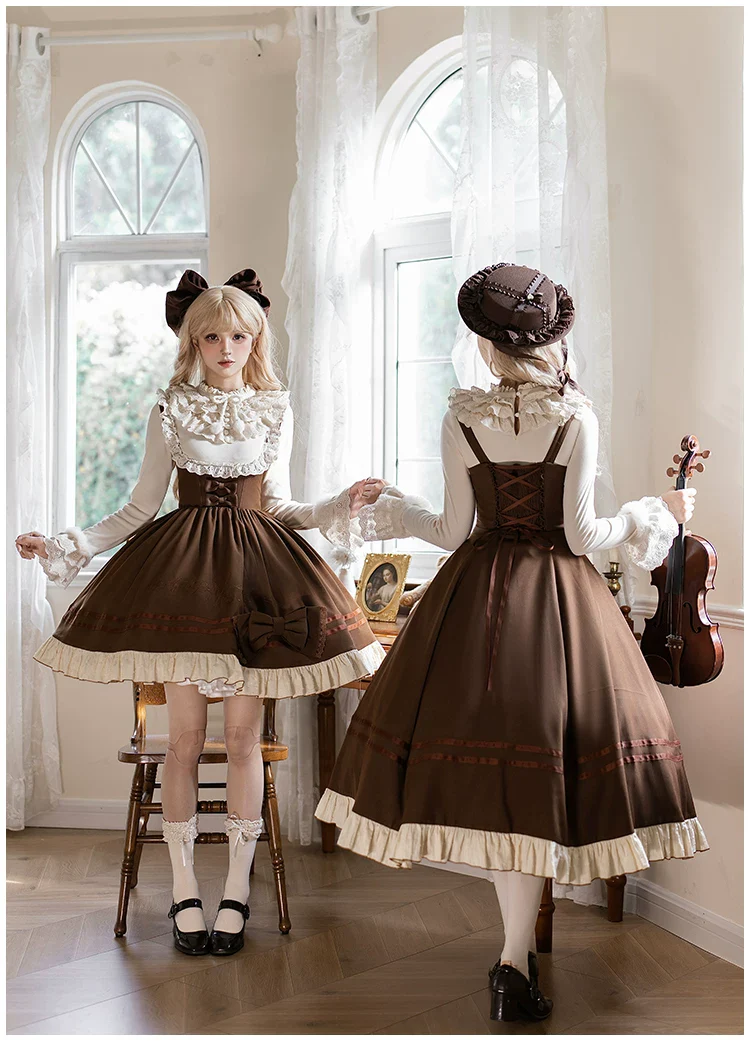 Oak Melody - Classic Lolita JSK, Bust Supporting Dress - Image 2