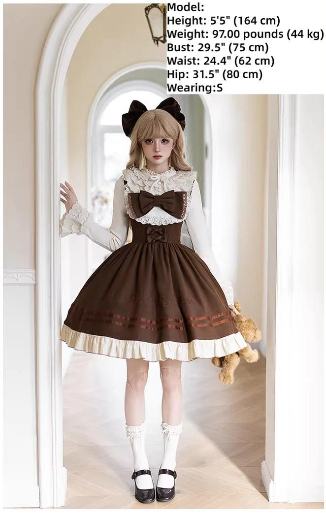 Oak Melody - Classic Lolita JSK, Bust Supporting Dress - Image 20