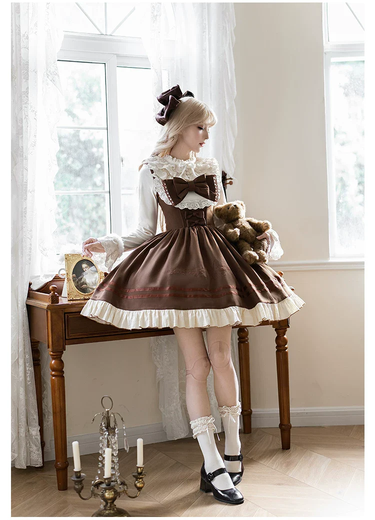 Oak Melody - Classic Lolita JSK, Bust Supporting Dress - Image 21