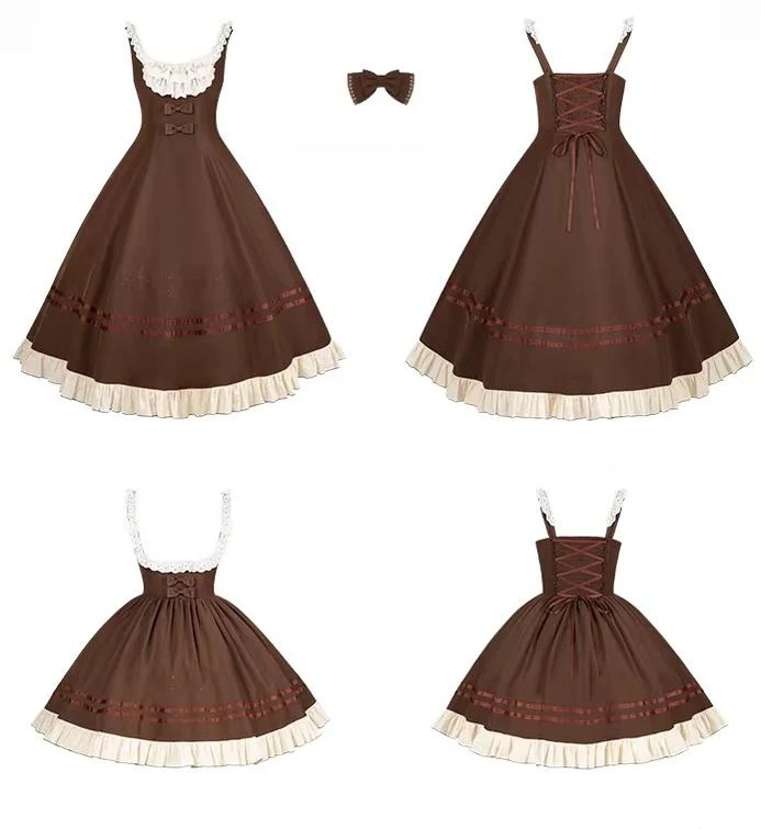 Oak Melody - Classic Lolita JSK, Bust Supporting Dress - Image 26