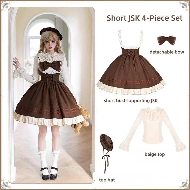 Oak Melody - Classic Lolita JSK, Bust Supporting Dress - Image 27