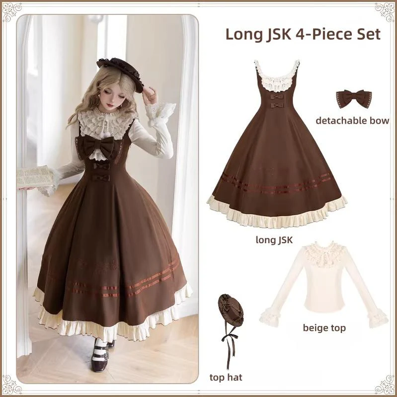 Oak Melody - Classic Lolita JSK, Bust Supporting Dress - Image 28