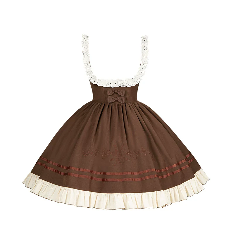 Oak Melody - Classic Lolita JSK, Bust Supporting Dress - Image 29