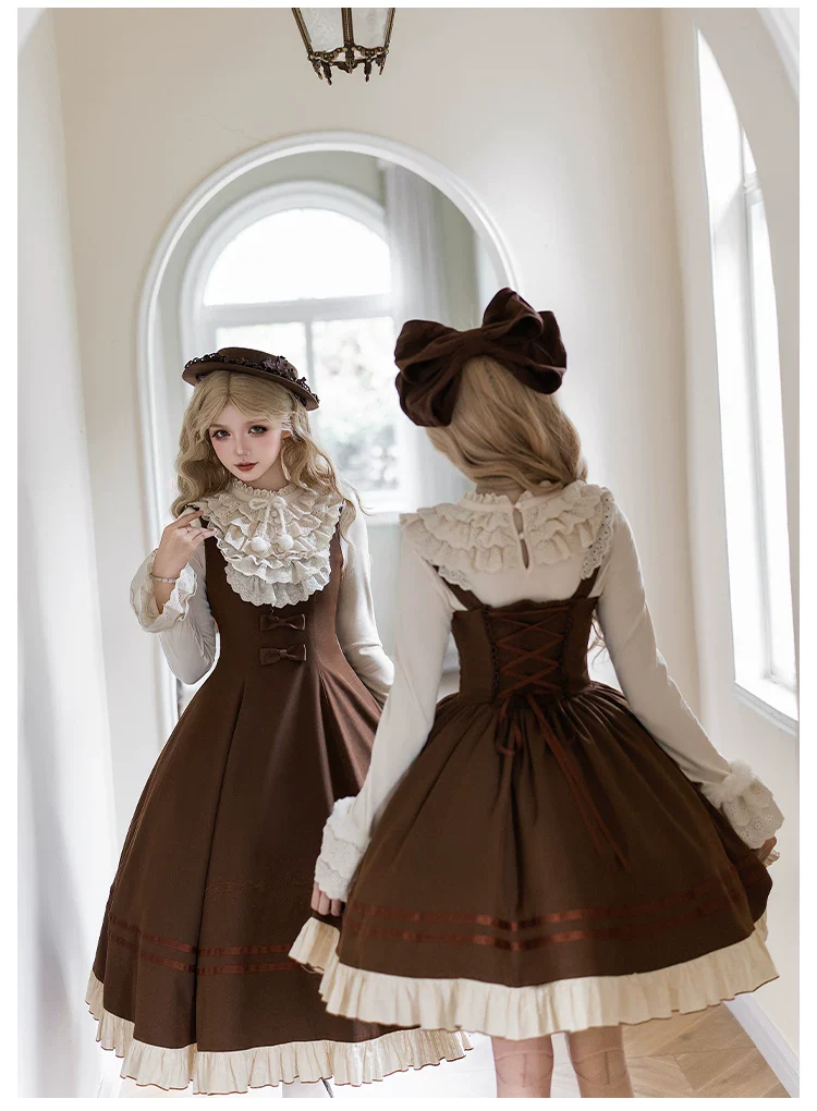 Oak Melody - Classic Lolita JSK, Bust Supporting Dress - Image 3