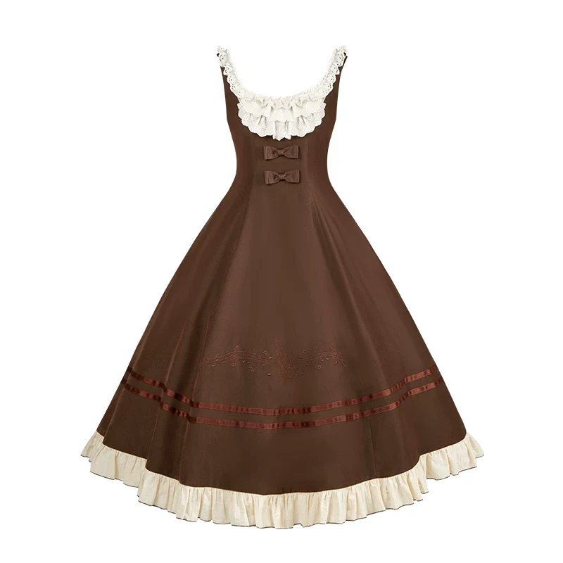 Oak Melody - Classic Lolita JSK, Bust Supporting Dress - Image 30
