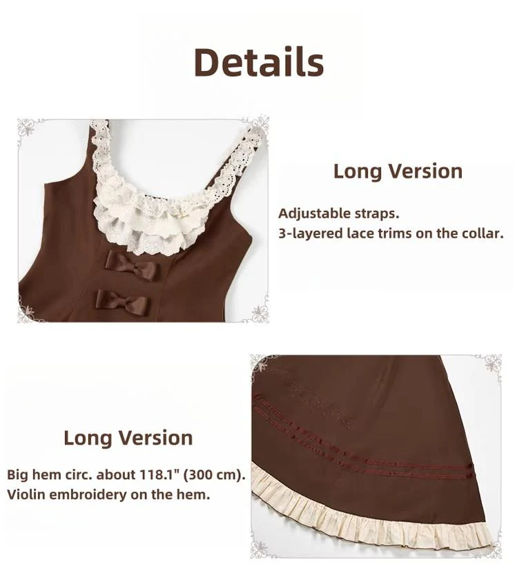 Oak Melody - Classic Lolita JSK, Bust Supporting Dress - Image 5