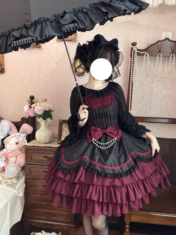 Pearl Box - Classic Lolita JSK, Bustle Back Hem - Image 12