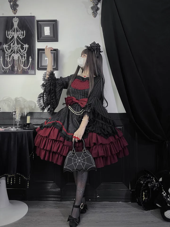Pearl Box - Classic Lolita JSK, Bustle Back Hem - Image 15