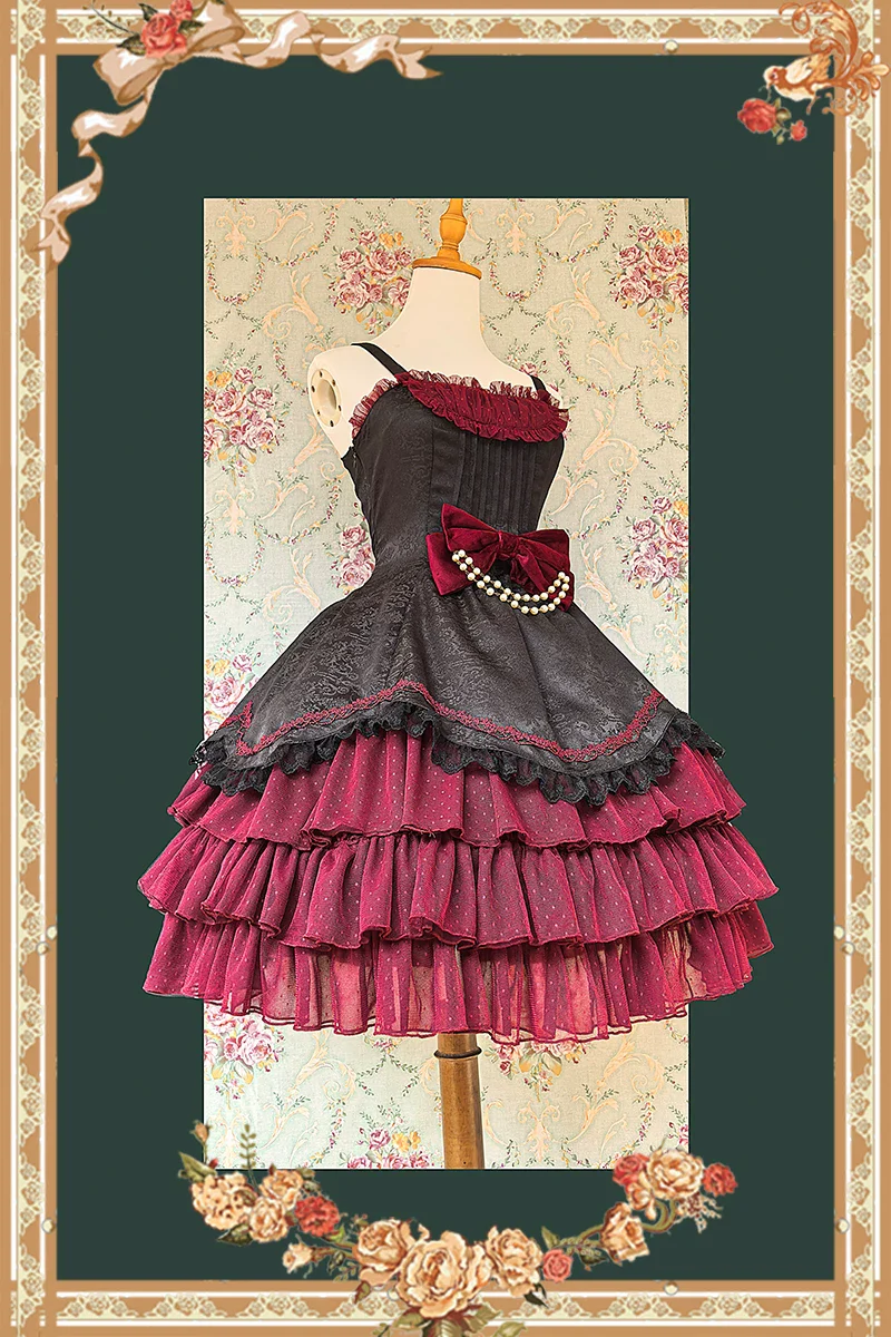 Pearl Box - Classic Lolita JSK, Bustle Back Hem - Image 21