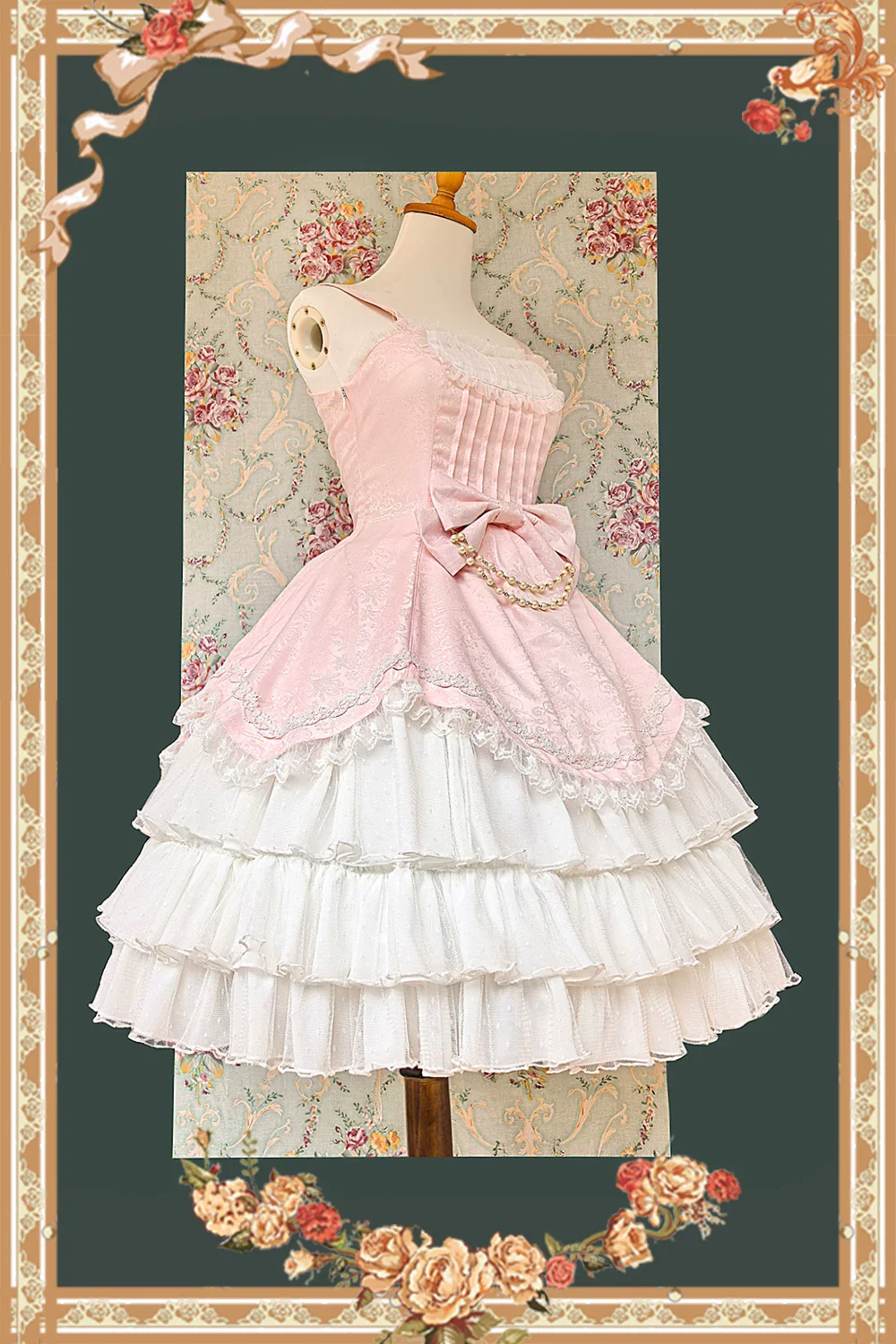 Pearl Box - Classic Lolita JSK, Bustle Back Hem - Image 22
