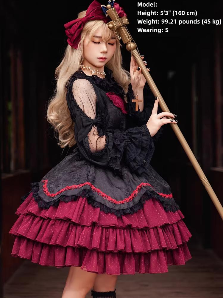 Pearl Box - Classic Lolita JSK, Bustle Back Hem - Image 6