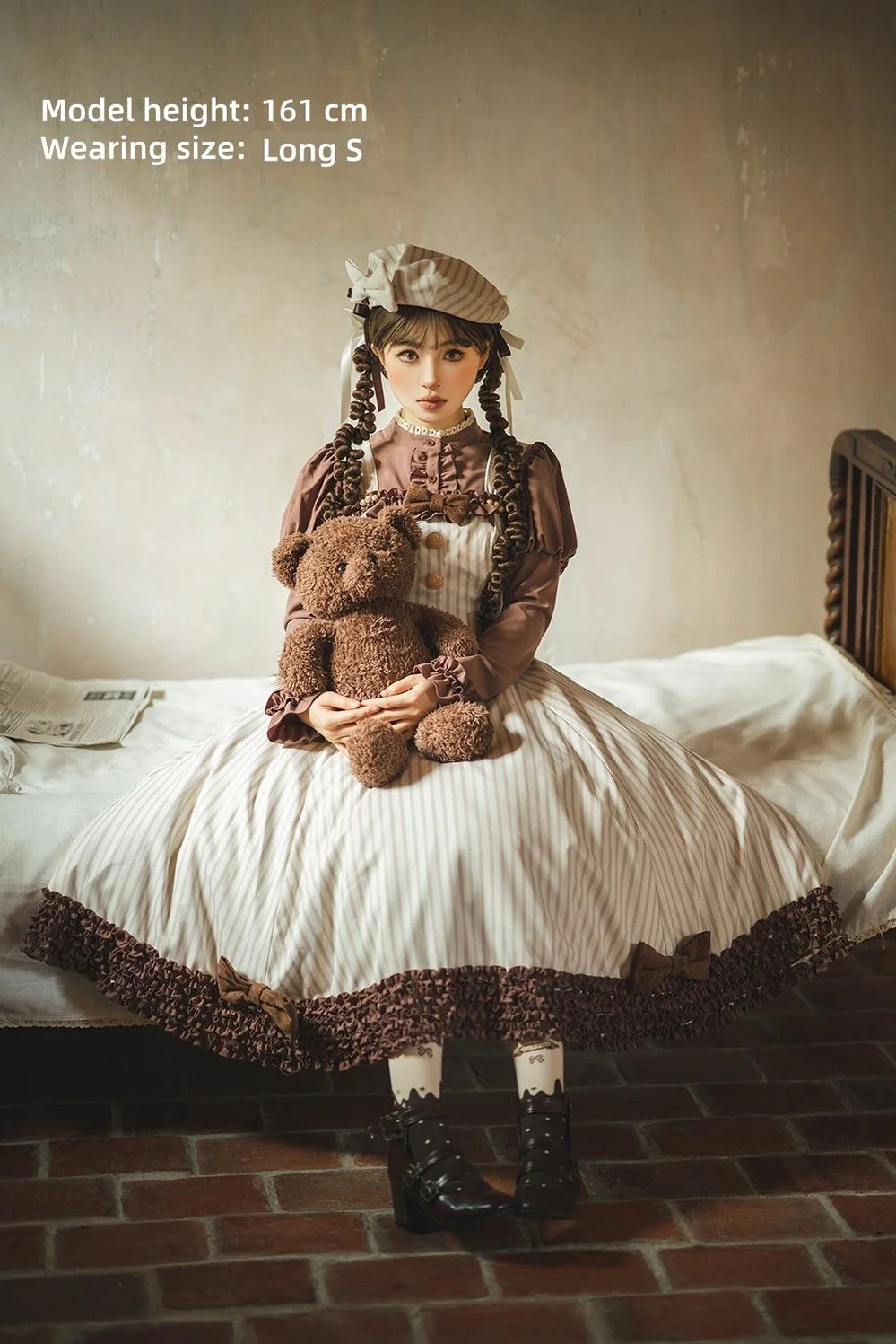 Classic Lolita JSK Customized Stripe Lolita Dress - Image 10