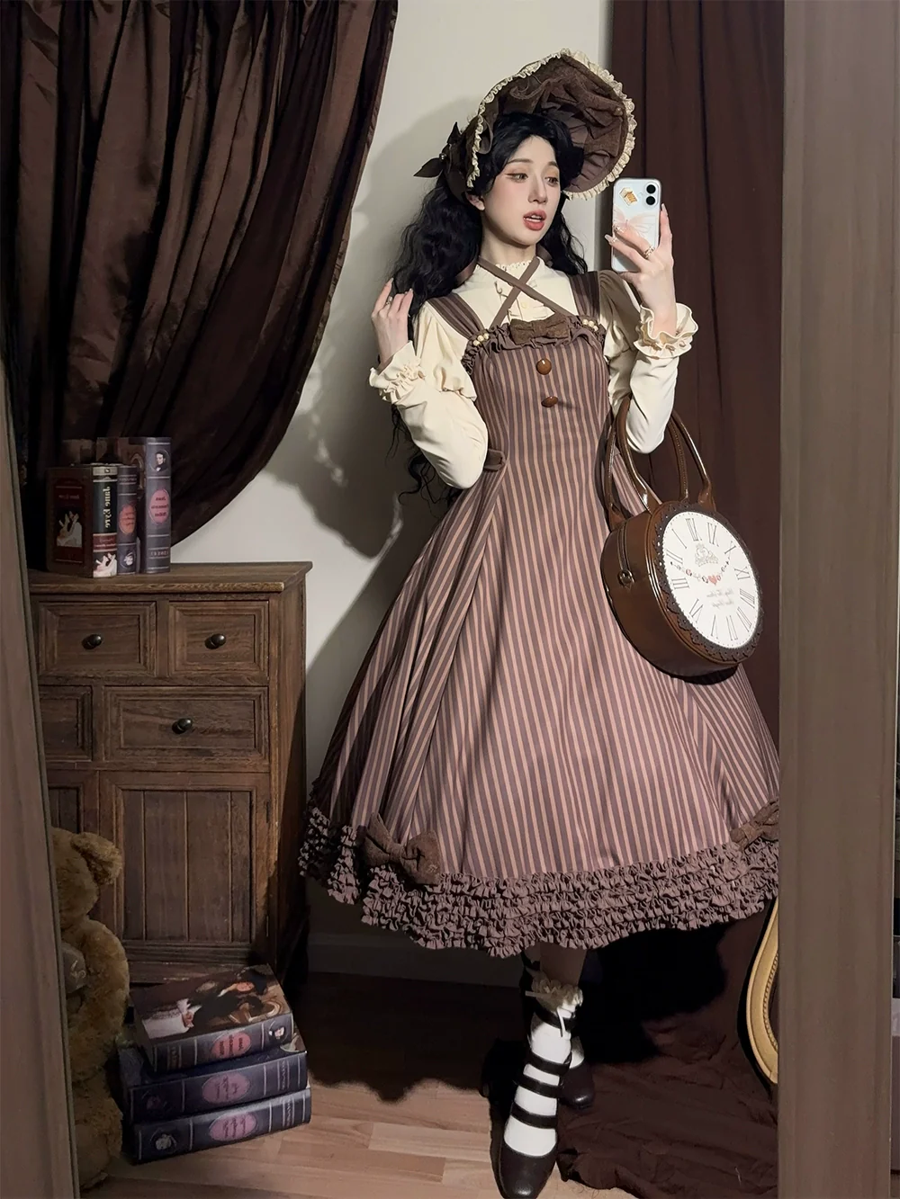 Classic Lolita JSK Customized Stripe Lolita Dress - Image 19