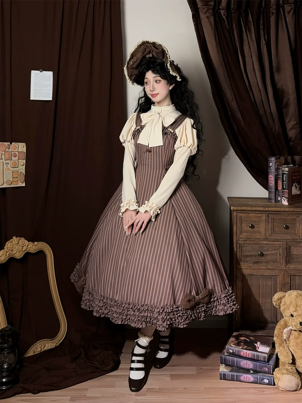 Classic Lolita JSK Customized Stripe Lolita Dress - Image 22