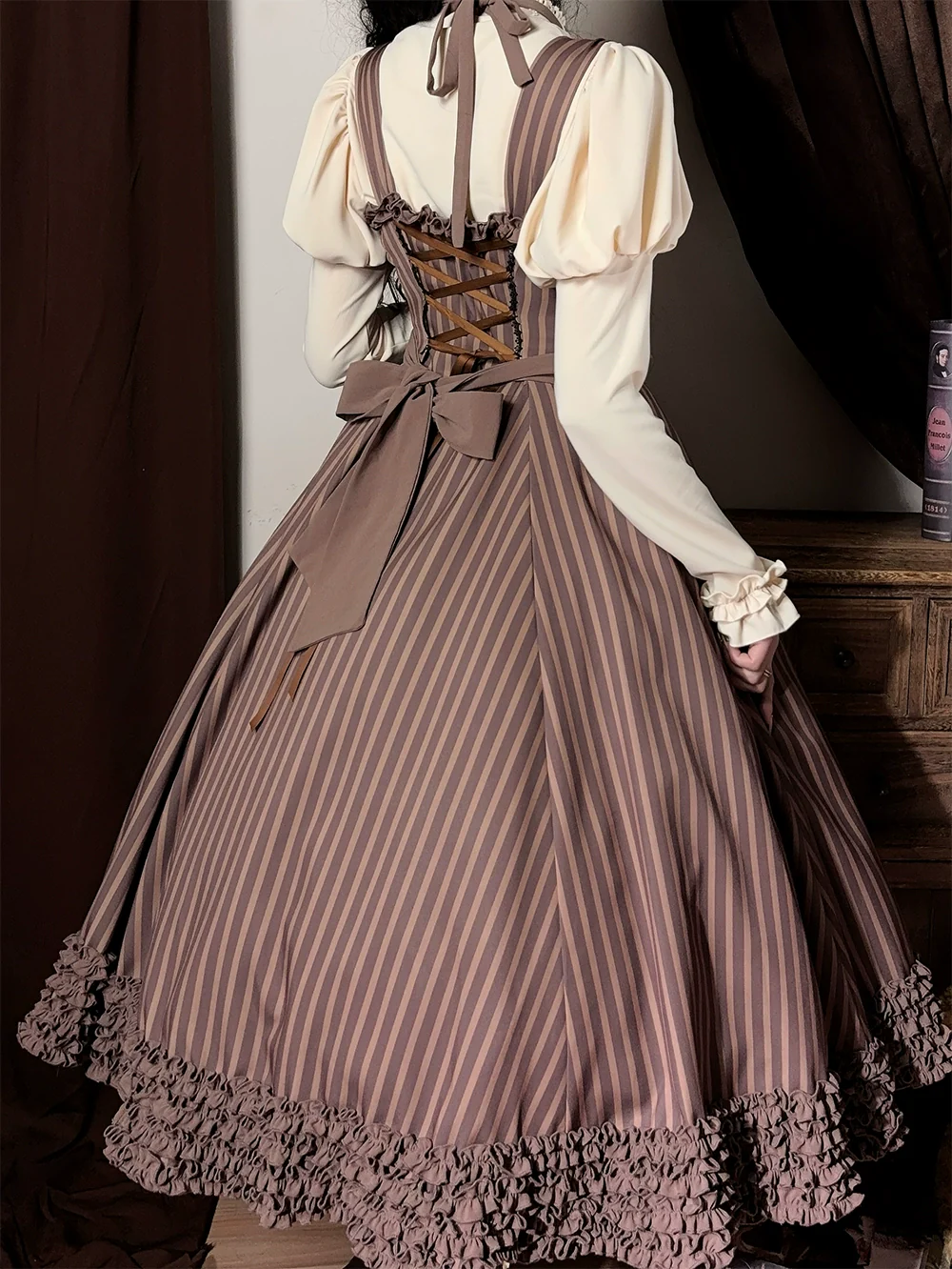 Classic Lolita JSK Customized Stripe Lolita Dress - Image 27