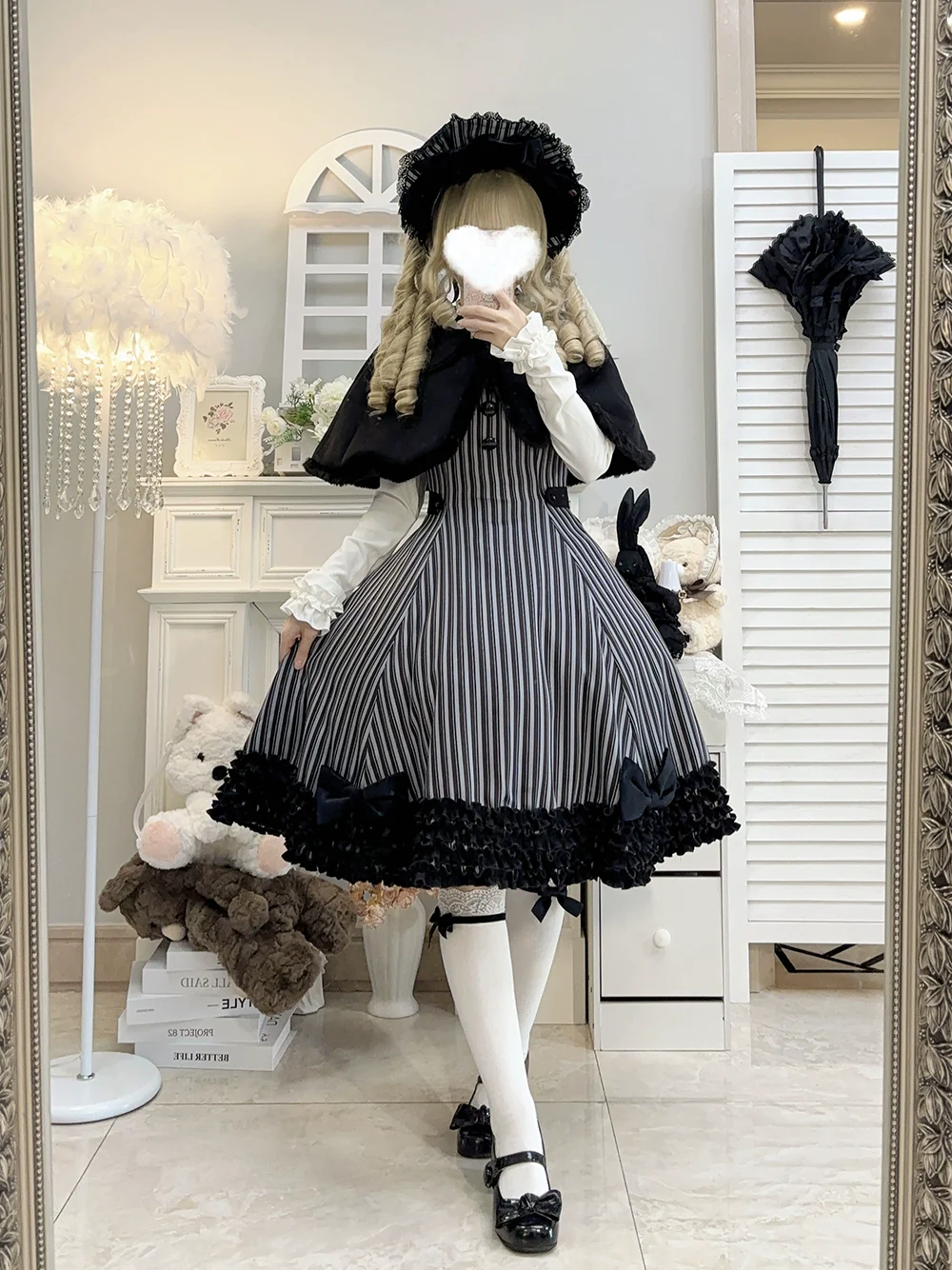Classic Lolita JSK Customized Stripe Lolita Dress - Image 53