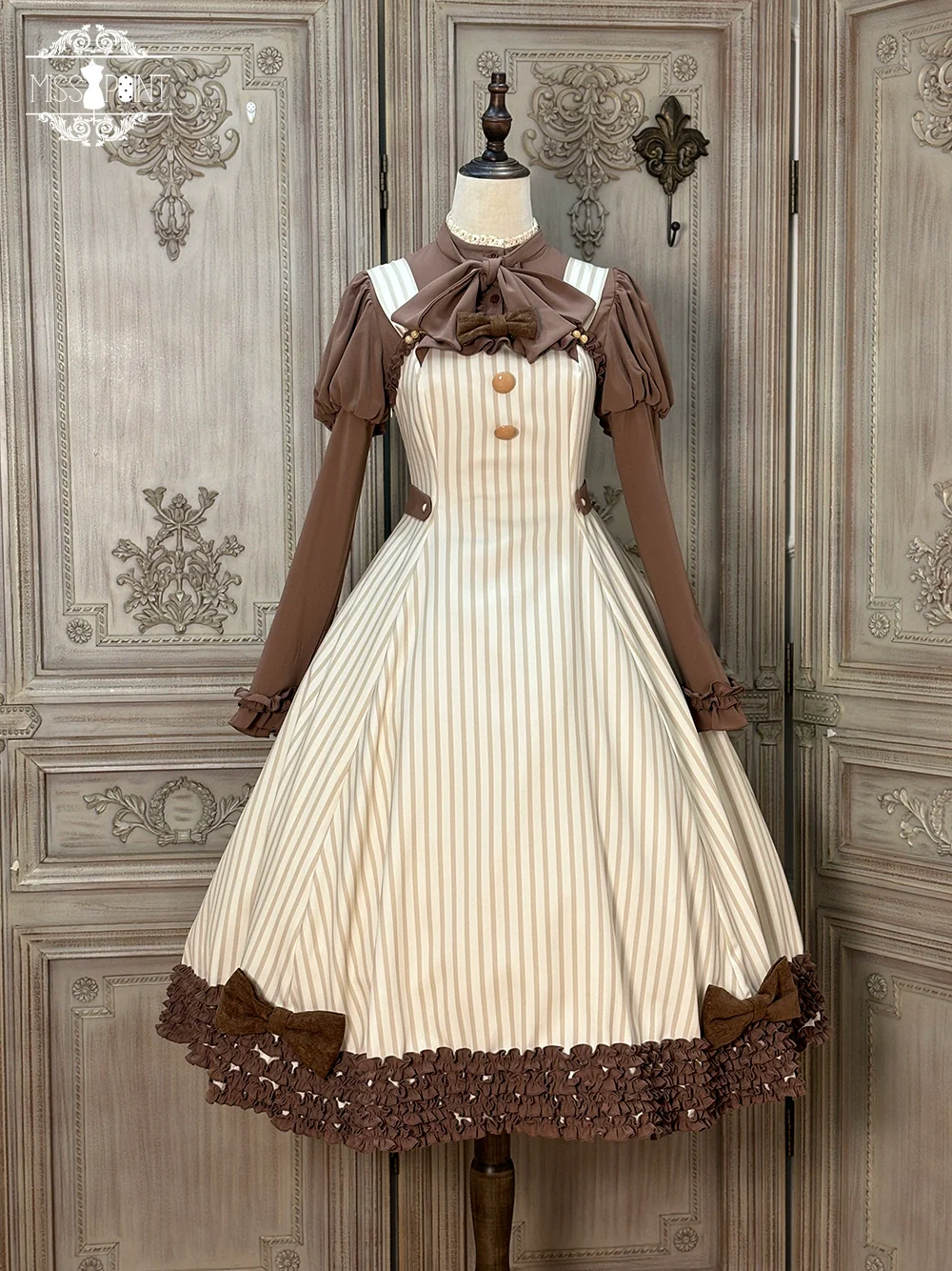 Classic Lolita JSK Customized Stripe Lolita Dress - Image 70