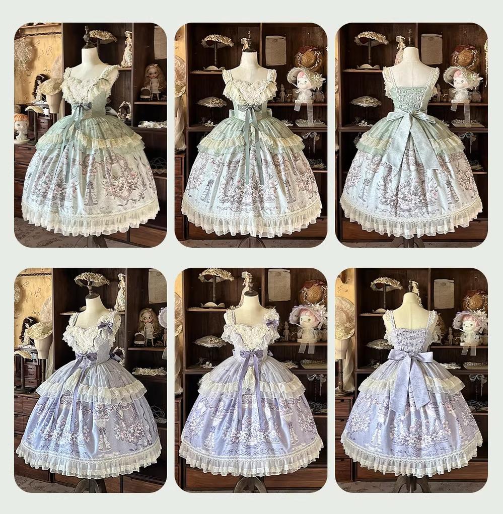 Lily Maiden - Classic Lolita JSK Dress, Lily Embroidery - Image 13