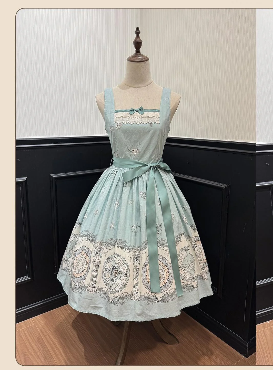 Small Porcelain Plate - Classic Lolita JSK Printed Dress - Image 3