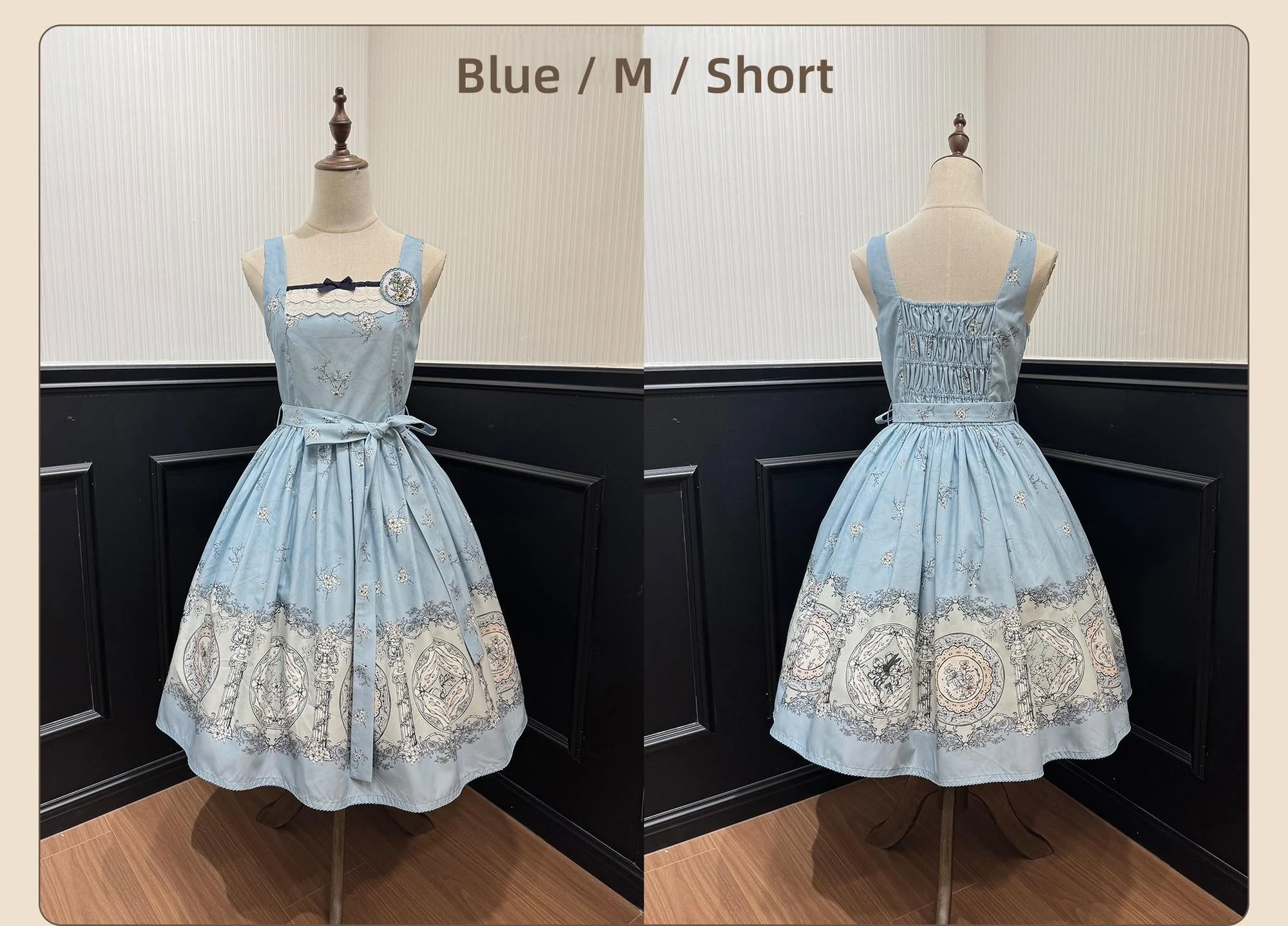 Small Porcelain Plate - Classic Lolita JSK Printed Dress - Image 6